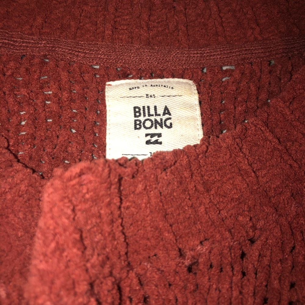 BILLABONG size small rust orange soft sweater